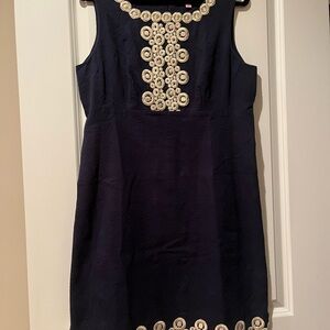 Lilly Pulitzer Navy and Cream Mini Dress
